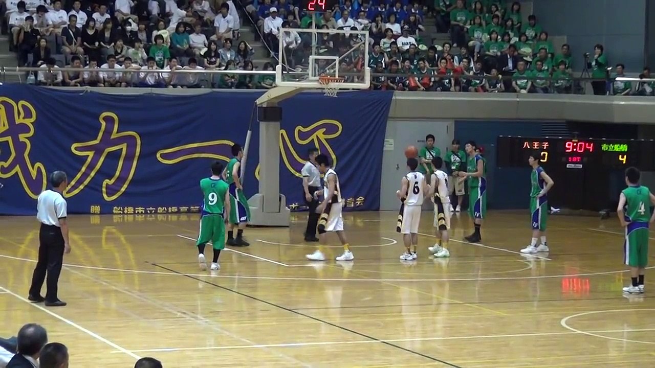 八王子vs市立船橋(1Q)高校バスケ 2013 関東大会準決勝