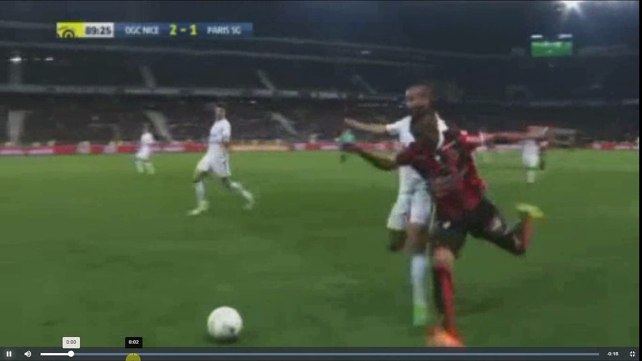 Thiago Motta Red Card - OGC Nice vs Paris Saint Germain 2-1 30.04.2017 (HD)