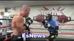 fighter 150 pounds sparring fighter 230 pounds - EsNews Boxing