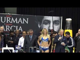 danny garcia vs keith thurman weigh in EsNews Boxing