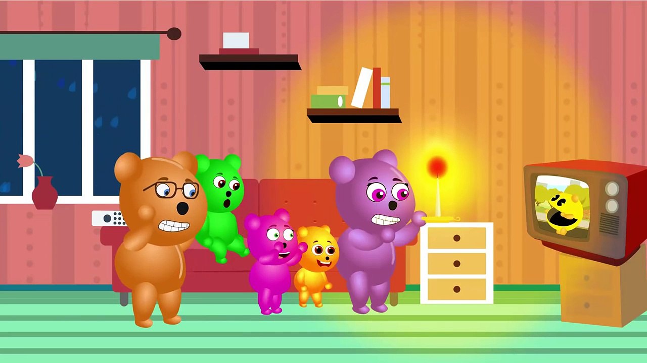 Gummy Bear Power Cut!  Surprise Eggs & Play Doh Nursery Rhymes