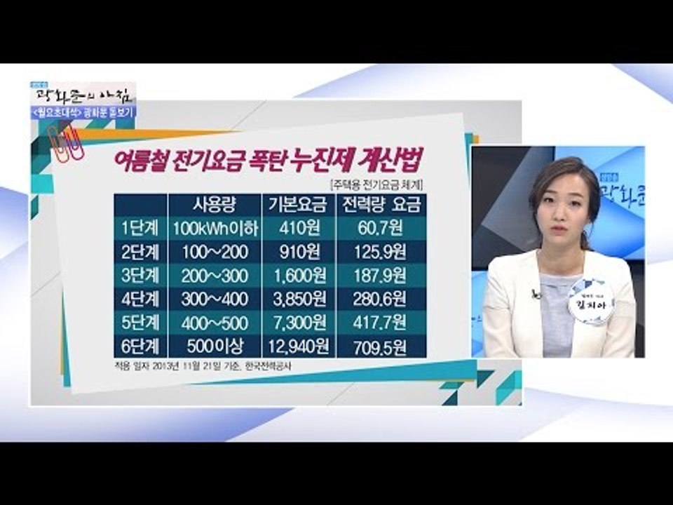 전기요금 누진제, 왜 가정용만? [광화문의 아침] 300회 20160822