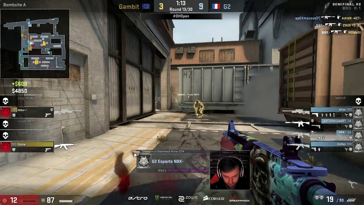 CSGO: shox playing with Gambit