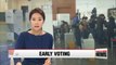 Korea's presidential candidates rallying support ahead of early voting