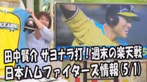 日本ハム 田中賢介 サヨナラ打！週末の楽天戦 2017.5.1 日本ハムファイターズ情報 プロ野球