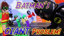 Lego Batman Movie Giant Problem Batman and Robin Transform to Huge Gigantic Lego Minifigures-0TM