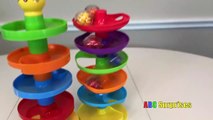 ROLL n SWIRL Busy Ball Ramp Fun Toys for Kids Babies Toddlers Learn Colors with Balls ABC Surprises-Y9OuKDa