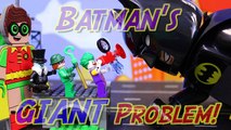 Lego Batman Movie Giant Problem Batman and Robin Transform to Huge Gigantic Lego Minifigures-0TMU