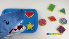 PET SHARK Eats Cookies Learn Shapes with Baking Cookies Toy Playset for Kids ABC Surprises-EzpL6l