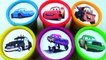 Rainbow Learning Colors DISNEY CARS Playdoh Cans Surprise DisneyCars Clay Modelling-vahGUts