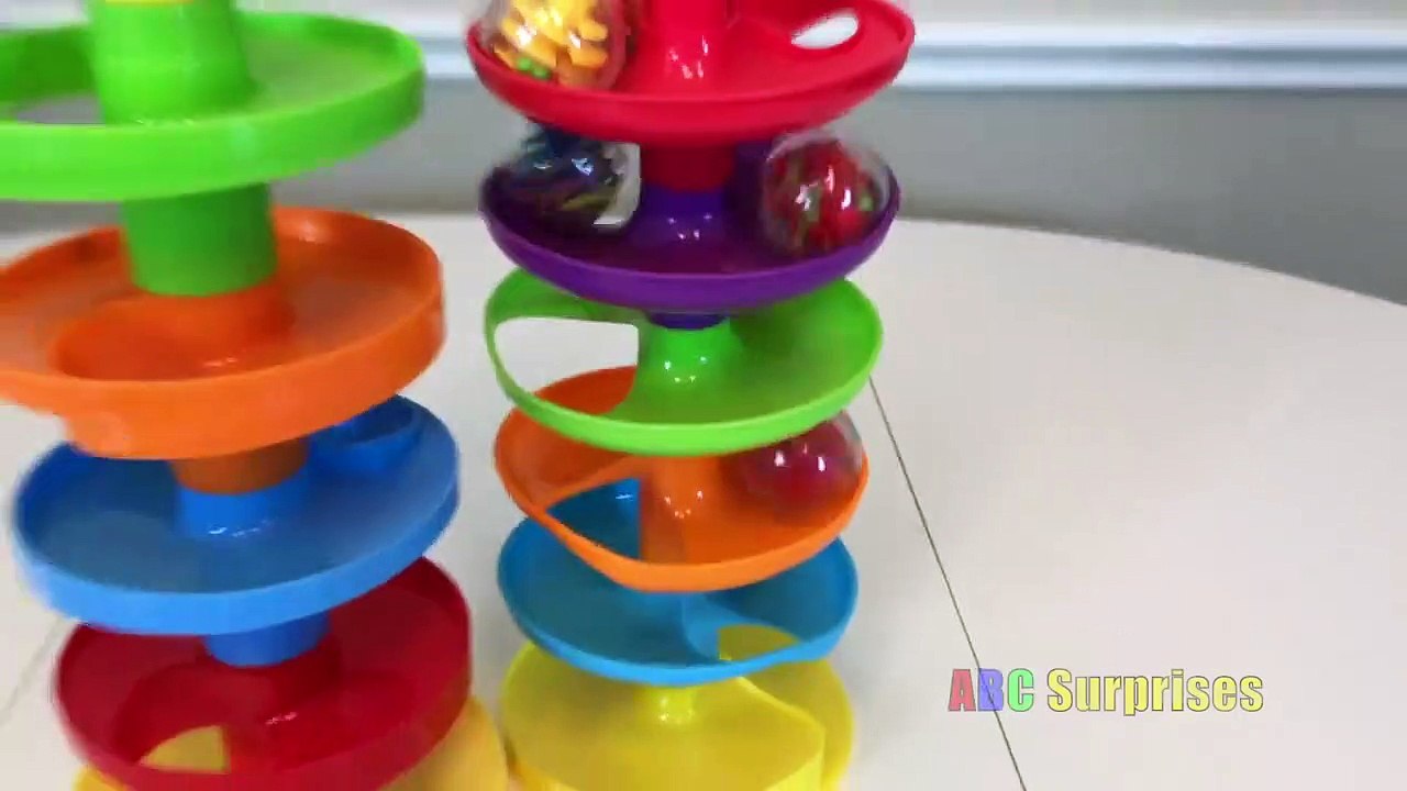 ROLL n SWIRL Busy Ball Ramp Fun Toys for Kids Babies Toddlers Learn Colors with Balls ABC Surprises-Y9OuKDa