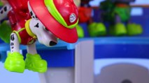 Paw Patrol Kidnapped and Jailed Caged Saved by Ryder and Robo Dog with Big Rig Robot Semi-Truck-YAXh_x0