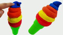 DIY Make Colors Kinetic Sand Ice Cream Cone Icecream Rainbow Learning Colors Ice Cream Molds-unMgIbaX