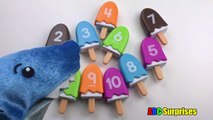 Learn to Count 1 to 10 for Children Colorful Toy Ice Cream Popsicles Pretend Food ABC Surprises-ok
