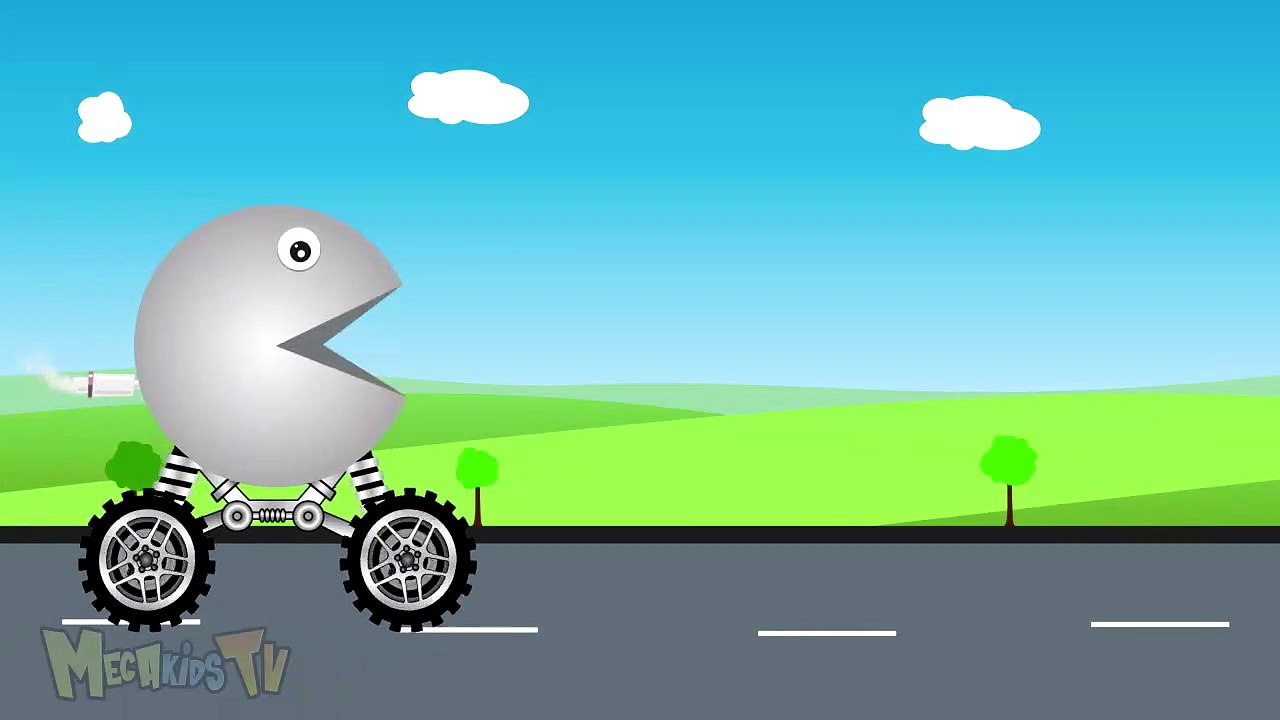 Learn Colours With Pacman Truck - Spiderman Suprise eggs - Video For Kids-BXrj