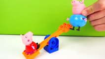 Peppa Pig - PURPLE SAND! Toy Trucks & Tractors LEGO House Play Doh Toys for Kids. Videos for kids-lXf81MZM