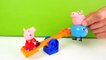 Peppa Pig - PURPLE SAND! Toy Trucks & Tractors LEGO House Play Doh Toys for Kids. Videos for kids-lX