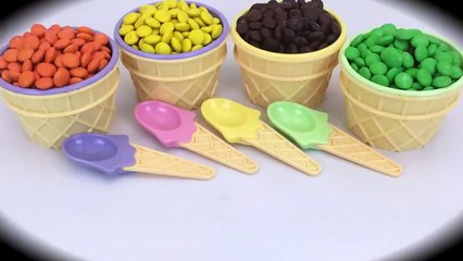 Download Video: Ice Cream Cups Stacking Candy M&M Surprise Toys Blaze and the Monster Machines learn Colors for Kids-0YupU