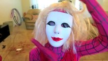The Voice Superhero Superstars! - Spiderman vs Joker - Frozen Elsa, Joker Girl, Spiderman, Joker-f1m