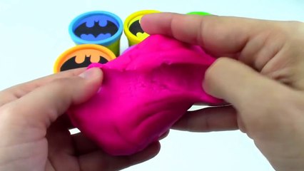 Play Doh Superhero Rainbow Learning Colors BATMAN Play Doh Cans Surprise Playdough Superhero-L_jbdr53Q