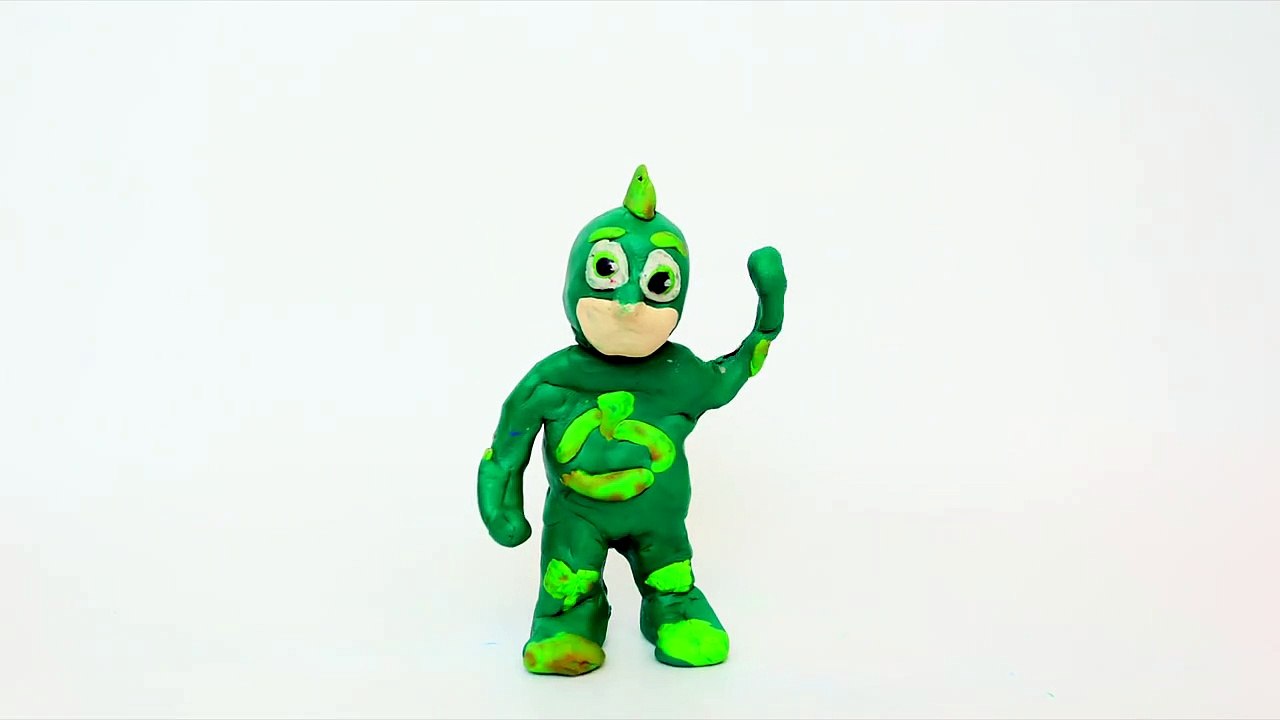 Superheroes Transform PJ Masks into Batman Ironman The Flash Play-doh Stop Motion Claymation Parody-Rk_aEY8kR