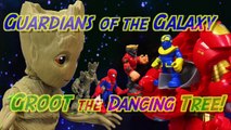 Guardians of the Galaxy Vol. 2 Giant Baby Groot Star-Lord Drax Spiderman Rocket Raccoon Fight Thanos-oAN0Q