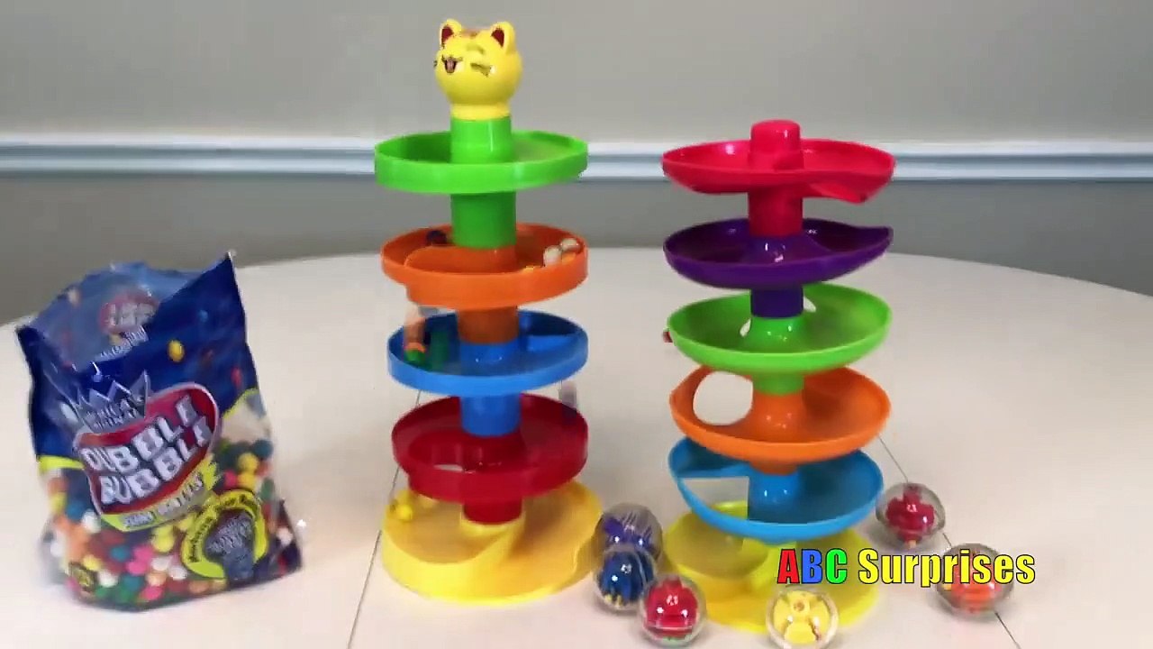 CANDY GUM BALLS WHIRL n GO Ball Tower for Kids Babies Toddlers Learn Colors with Toys ABC Surprises-h6AYa8Yk