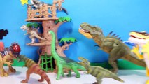 Jurassic World Dinosaur Toys Shooting CHALLENGE _ Dino Bots Robot Blaster Gun Toy Review-TSOr