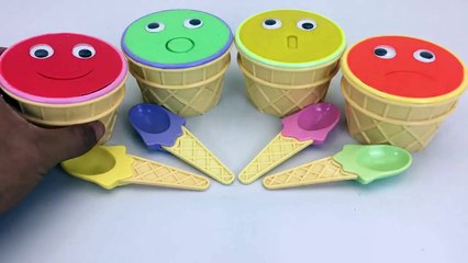 Doraemon Ice Cream Cups Surprise Toys Play Dough Doraemon Collection Learn Colors Creative for Kids--7zjw7