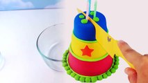 Rainbow Kinetic Sand DIY How to make Colors Kinetic Sand Cake! Birthday Cake Play Sand-TjNoFd