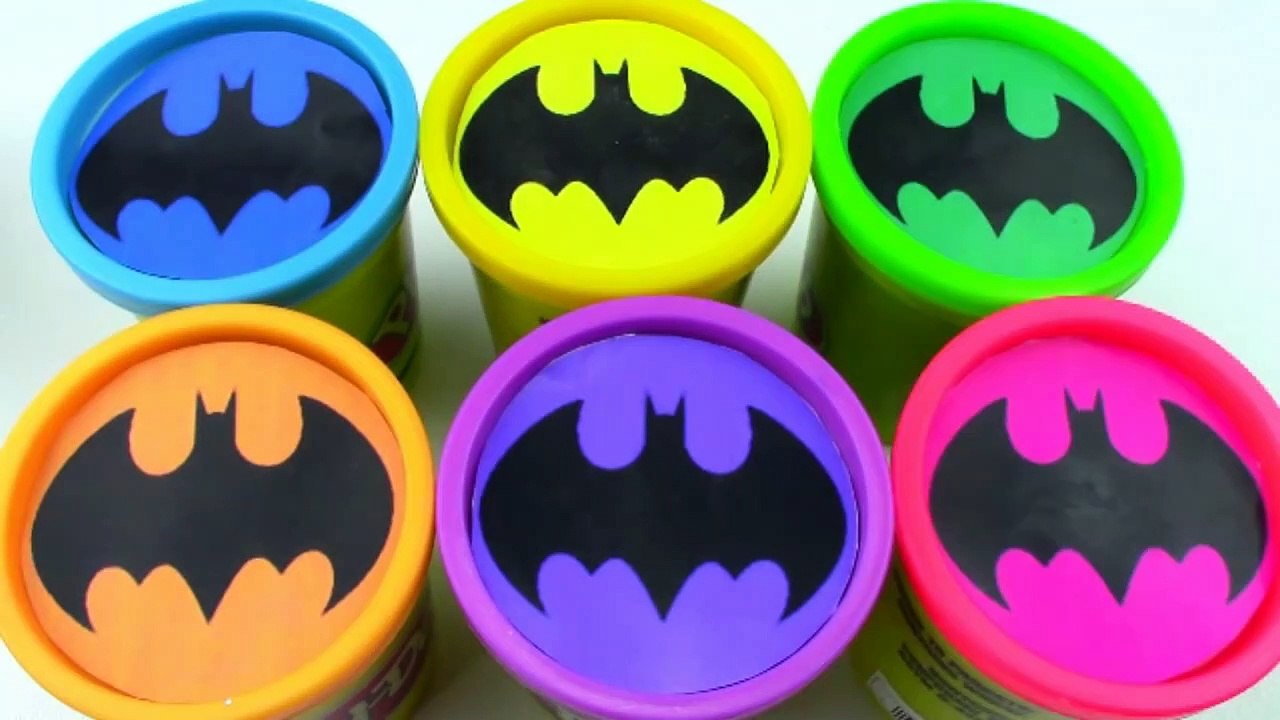 Play Doh Superhero Rainbow Learning Colors BATMAN Play Doh Cans Surprise Playdough Superhero-L_jbd