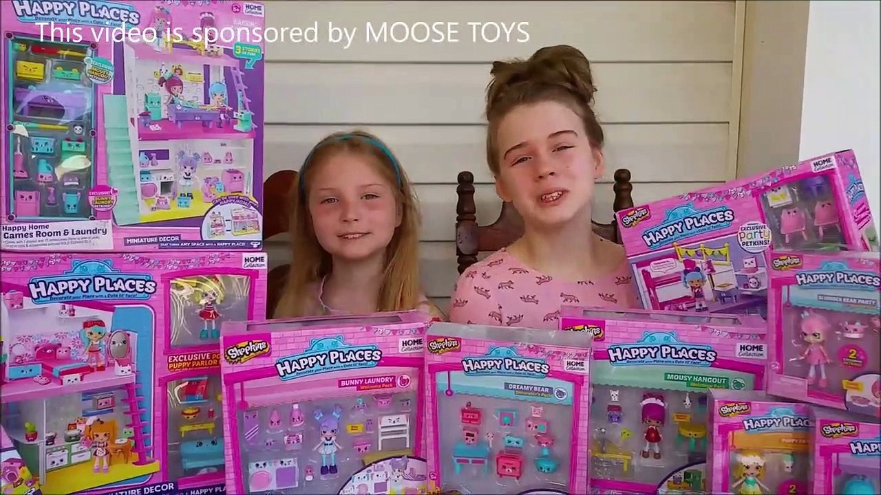 Shopkins HAPPY PLACES Season 2 Shoppies, Petkins, Happy Homes Dollhouse