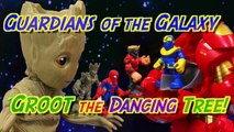Guardians of the Galaxy Vol. 2 Giant Baby Groot Star-Lord Drax Spiderman Rocket Raccoon Fight Thanos-oAN