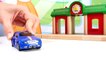 Toy Car Construction - Bussy & Speedy RENAULT MEGANE - Toy Train Trip! Trains for Kids.Toy Cars-8MO7L6