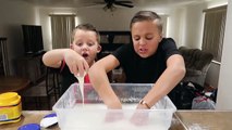 SLIME Recipe! Color Changing GIANT Crunchy FLUFFY SLIME Disaster-__le_dq