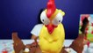 Squeaky Chicken Toy Challenge Game - Chocolate Kinder Surprise Eggs - Surprise Toys For Kids-B