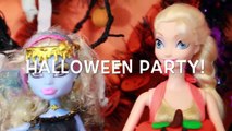 HALLOWEEN PRANK Barbie Frozen Monster High Doll Parody Play-Doh Halloween Costumes DIY KIDS Trick-iul9