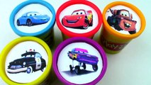 Rainbow Learning Colors DISNEY CARS Playdoh Cans Surprise DisneyCars Clay Modelling-vahGUts