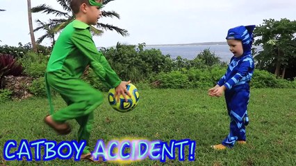 PJ MASKS IRL GET HURT Catboy Hit Too Much Gekko In Real Life Funny Injury Medical Episode-6xCrXyG