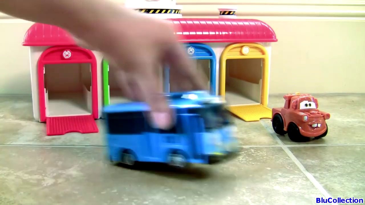 Tayo the Little Bus Garage Disney Pixar Cars Ba...