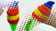 DIY Make Colors Kinetic Sand Ice Cream Cone Icecream Rainbow Learning Colors Ice Cream Molds-unM