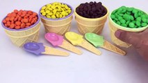 Ice Cream Cups Stacking Candy M&M Surprise Toys Blaze and the Monster Machines learn Colors for Kids-0YupU4U