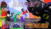 Lego Batman Movie Giant Problem Batman and Robin Transform to Huge Gigantic Lego Minifigures-0TM
