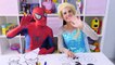 Spiderman vs Frozen Elsa Peppa Pig & Mickey Mouse Drawing Challenge - Play Doh Ice Cream Creations!-UwspNpti