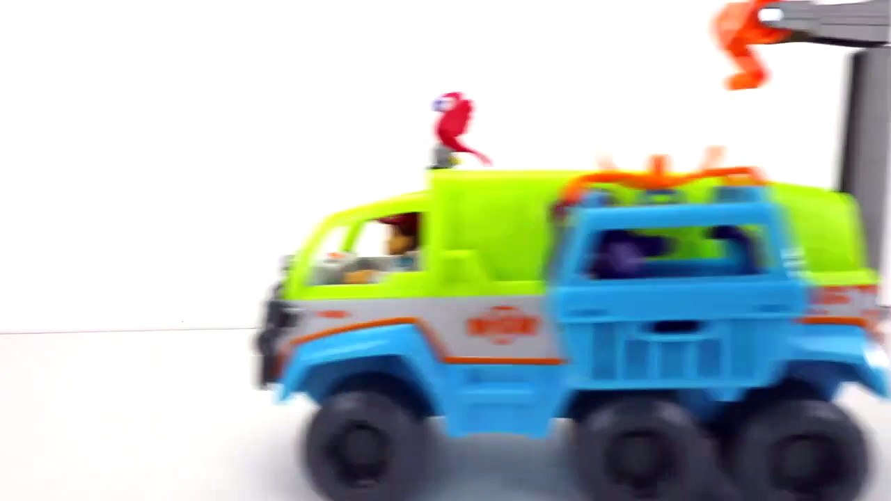 PAW PATROL JUNGLE RESCUE PAW TERRAIN VEHICLE - RYDER SAVES CHASE AND ZUMA FROM MANDY-dkX1