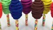 DORAEMON Play Doh Lollipop Candy Surprise Toys Spiderman Batman Hulk Learn Colors for Kids-XT3