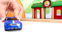 Toy Car Construction - Bussy & Speedy RENAULT MEGANE - Toy Train Trip! Trains for Kids.Toy Cars-8MO7L6h_j