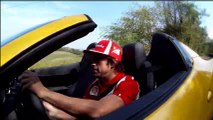 Fernando Alonso drives Ferrari 458 Spider