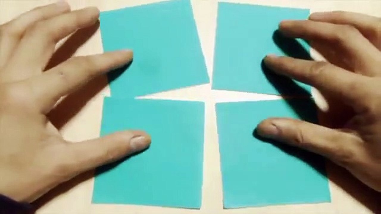 【DIY 공예】 네잎 클로버. 종이 접기. 종이를 접는 기술.-tTGtDvME