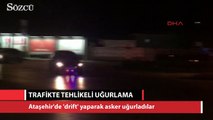Ataşehir'de tehlikeli asker uğurlaması